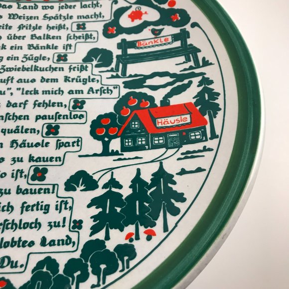 Vintage Schramberger Majolika Fabrik SMF German Plate - Picture 3 of 7
